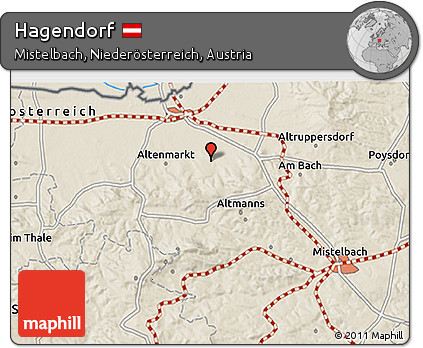 Shaded Relief 3D Map of Hagendorf