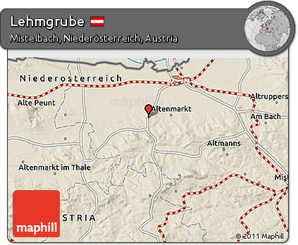 Shaded Relief 3D Map of Lehmgrube