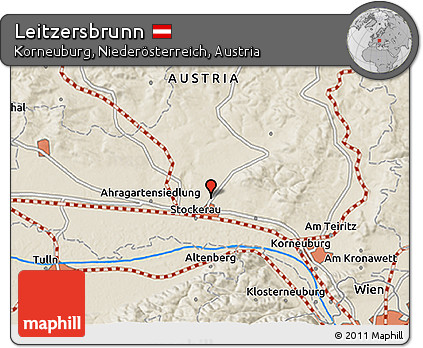 Shaded Relief 3D Map of Leitzersbrunn