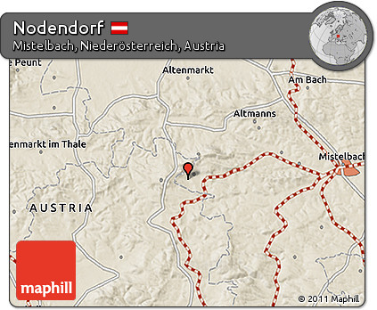 Shaded Relief 3D Map of Nodendorf