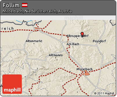 Shaded Relief 3D Map of Föllim
