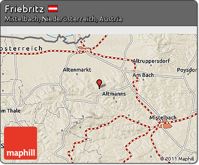 Shaded Relief 3D Map of Friebritz