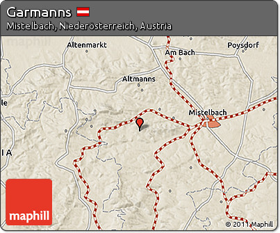Shaded Relief 3D Map of Garmanns