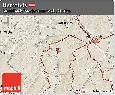 Shaded Relief 3D Map of Herrnleis