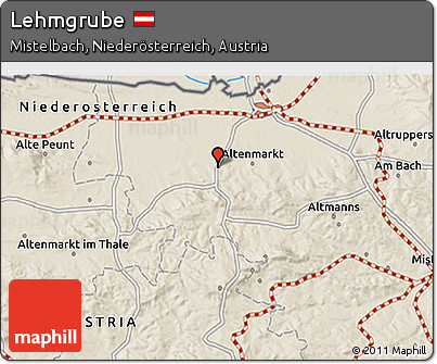 Shaded Relief 3D Map of Lehmgrube