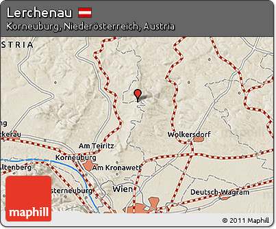 Shaded Relief 3D Map of Lerchenau