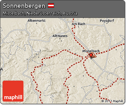 Shaded Relief 3D Map of Sonnenbergen