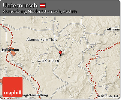 Shaded Relief 3D Map of Unternursch