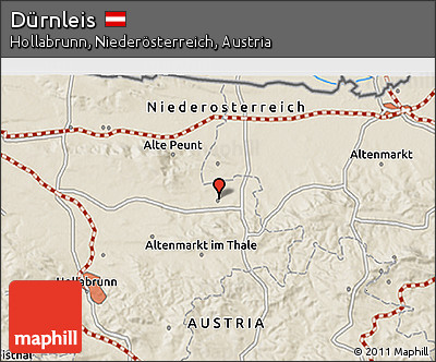 Shaded Relief 3D Map of Dürnleis