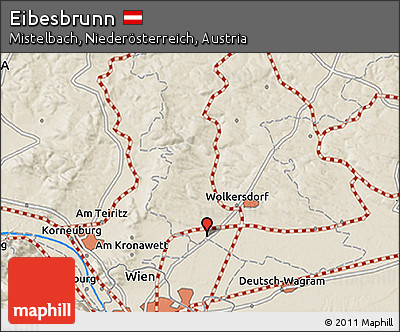 Shaded Relief 3D Map of Eibesbrunn