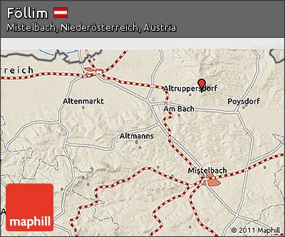Shaded Relief 3D Map of Föllim