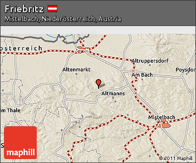 Shaded Relief 3D Map of Friebritz