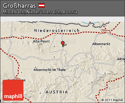 Shaded Relief 3D Map of Großharras