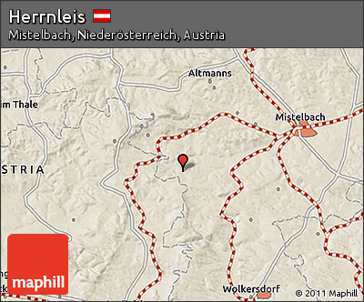 Shaded Relief 3D Map of Herrnleis