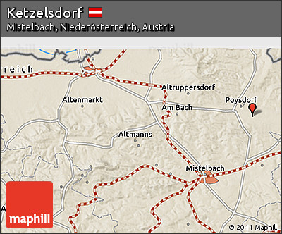Shaded Relief 3D Map of Ketzelsdorf