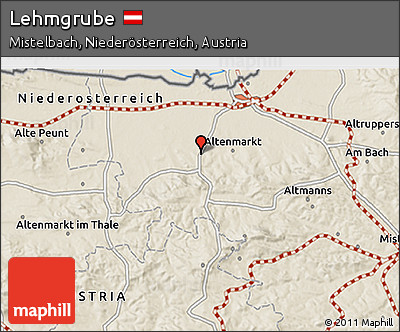 Shaded Relief 3D Map of Lehmgrube