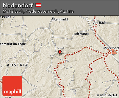 Shaded Relief 3D Map of Nodendorf
