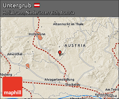 Shaded Relief 3D Map of Untergrub