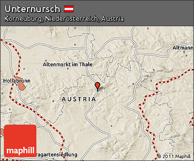 Shaded Relief 3D Map of Unternursch