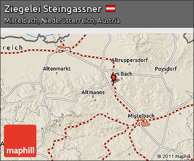 Shaded Relief 3D Map of Ziegelei Steingassner