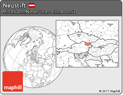 Blank Location Map of Neustift