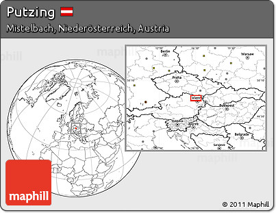 Blank Location Map of Putzing