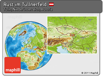 Physical Location Map of Rust Im Tullnerfeld