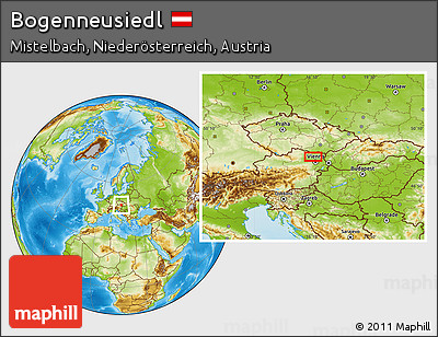 Physical Location Map of Bogenneusiedl