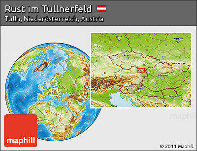 Physical Location Map of Rust Im Tullnerfeld