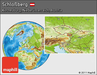 Physical Location Map of Schloßberg