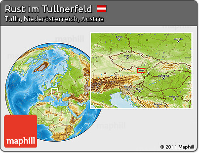 Physical Location Map of Rust Im Tullnerfeld