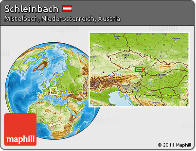Physical Location Map of Schleinbach