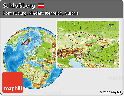 Physical Location Map of Schloßberg