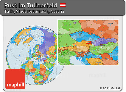 Political Location Map of Rust Im Tullnerfeld