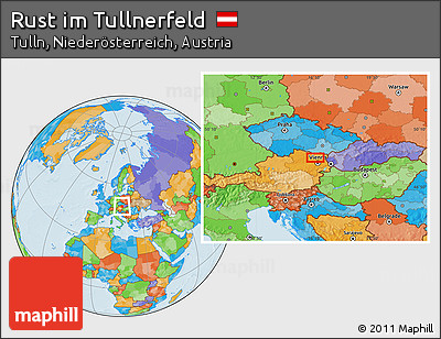 Political Location Map of Rust Im Tullnerfeld