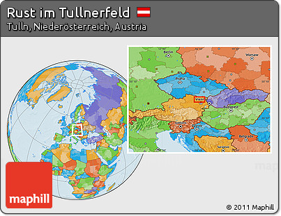 Political Location Map of Rust Im Tullnerfeld
