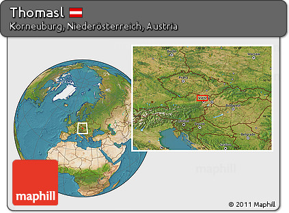 Satellite Location Map of Thomasl