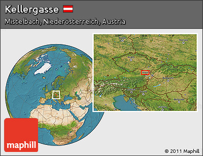 Satellite Location Map of Kellergasse