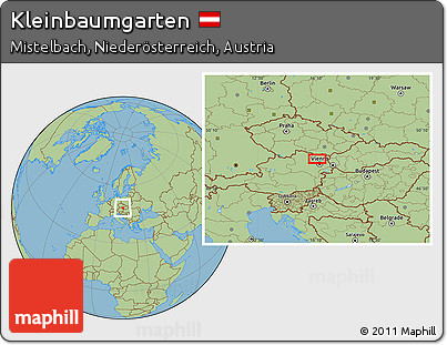 Savanna Style Location Map of Kleinbaumgarten
