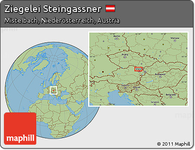 Savanna Style Location Map of Ziegelei Steingassner