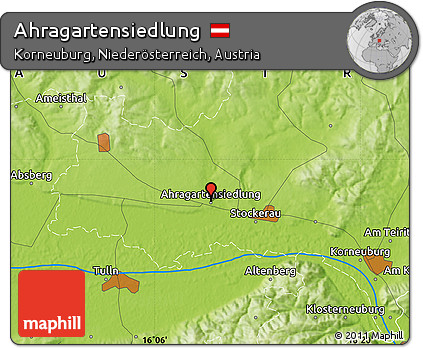 Physical Map of Ahragartensiedlung