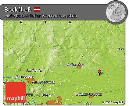 Physical Map of Bockfließ