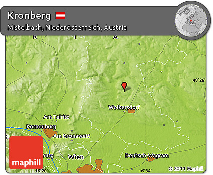 Physical Map of Kronberg