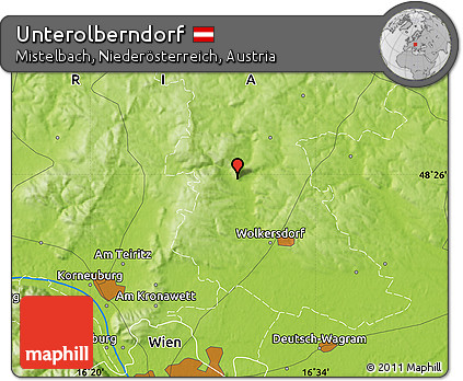 Physical Map of Unterolberndorf