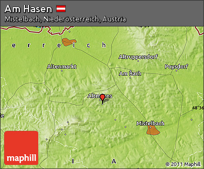 Physical Map of Am Hasen