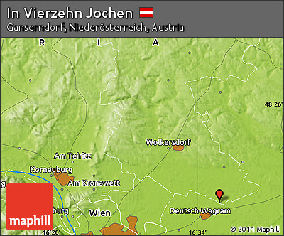 Physical Map of In Vierzehn Jochen