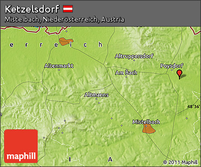 Physical Map of Ketzelsdorf