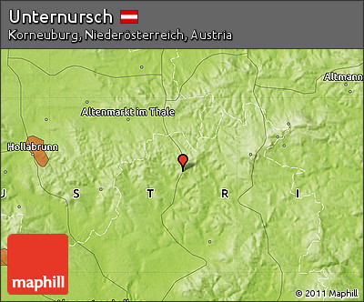 Physical Map of Unternursch