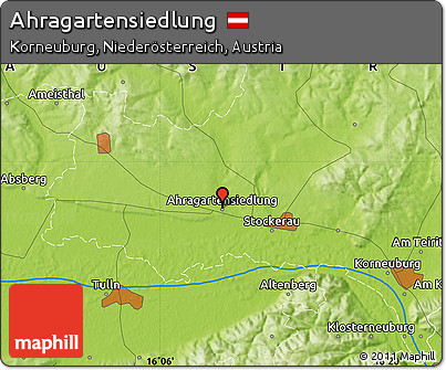 Physical Map of Ahragartensiedlung