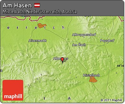 Physical Map of Am Hasen